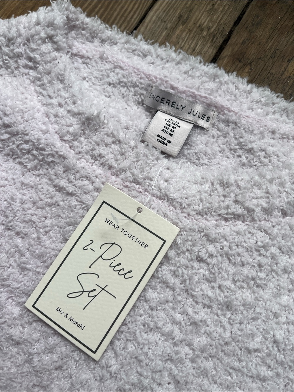 Sincerely Jules Cozy Plush Lounge Set - Light Pink - Picture 2 of 4